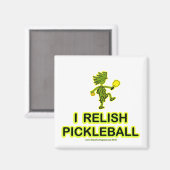 Aimant Je Relish Pickleball Shirts & Cadeaux (Recto/Verso)