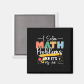 Aimant Je résous des problèmes de mathématiques comme si (Recto/Verso)
