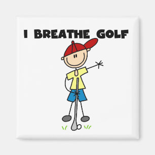 Aimant Je respire Tshirts et cadeaux de golf