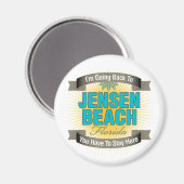 Aimant Je retourne à (Jensen Beach) (Recto/Verso)