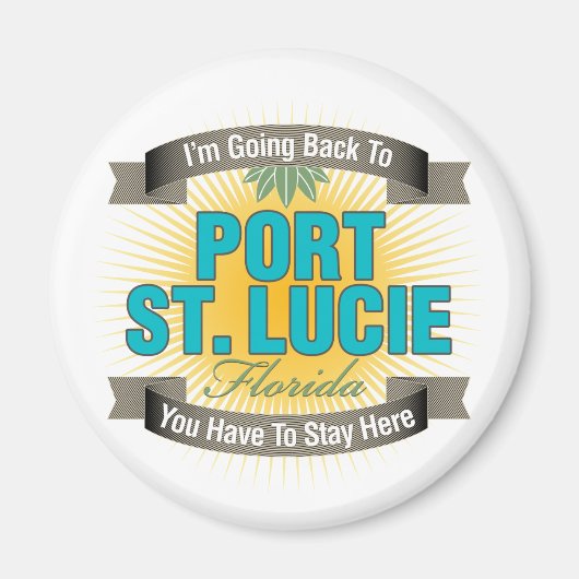 Aimant Je retourne à (Port St. Lucie) (Devant)