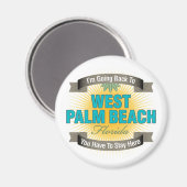 Aimant Je retourne à (West Palm Beach) (Recto/Verso)
