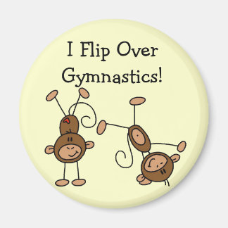 Aimant Je retourne sur les t-shirts et cadeaux de gymnast