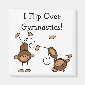 Aimant Je retourne sur les t-shirts et cadeaux de gymnast