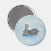 Aimant Je rêve de lapins amusant peinture d'art moderne u (Recto/Verso)