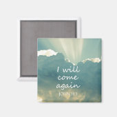 Aimant Je Reviendrai La Bible Verse (Recto/Verso)