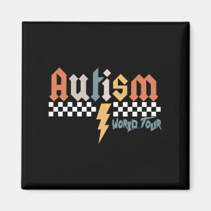 Aimant Je Rock Spectrum Autism World Tour Autism Aware