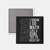 Aimant Je sais que je fais des maths comme une fille essa (Recto/Verso)