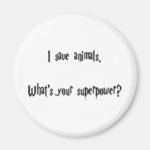 Aimant Je sauve des animaux