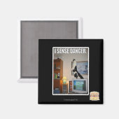 Aimant Je sens le danger (Recto/Verso)