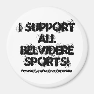 Aimant Je soutiens ALL Belvidere Sports!, myspace.com/be.
