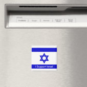 Aimant Je soutiens Israël (In Situ (Lave-vaisselle))