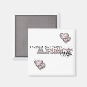 Aimant Je soutiens Nos Troupes/Épouse De L'Armée (Recto/Verso)