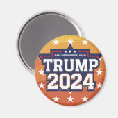 Aimant Je soutiens Trump (Recto/Verso)