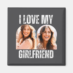 Aimant Je Suis Amoureux De Ma Copine Photo Cadeau Drôle P