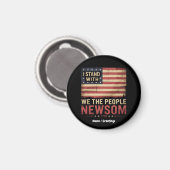 Aimant Je Suis Avec Gavin Newsom Gouverneur Supporter Uni (Recto/Verso)