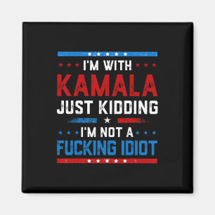 Aimant Je suis avec Kamala, je plaisante, je ne suis pas