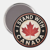 Aimant Je suis avec le Canada (Recto/Verso)