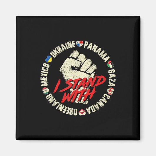 Aimant Je Suis Avec Le Canada Groenland Mexique Panama Ga (Devant)