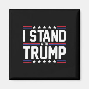 Aimant Je Suis Avec Le Drapeau Américain Trump, Avec Le S