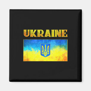 Aimant Je suis avec le maillot de l'Ukraine Drapeau ukrai