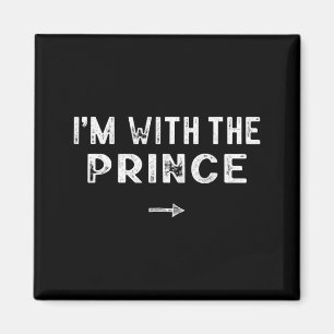 Aimant Je suis avec le prince déguisé pour un Halloween p