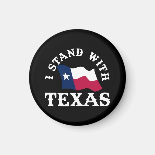 Aimant Je suis avec le Texas (Devant)