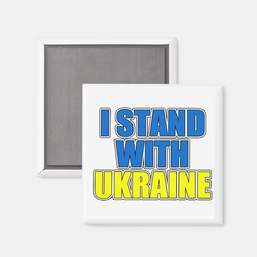 Aimant Je Suis Avec L'Ukraine (Recto/Verso)