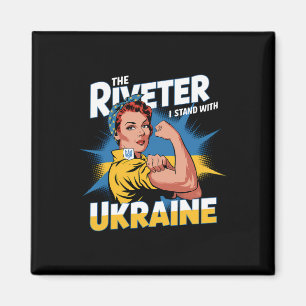 Aimant Je suis avec l'Ukraine femmes et filles fortes