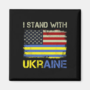 Aimant Je suis avec l'Ukraine Soutien à l'Ukraine