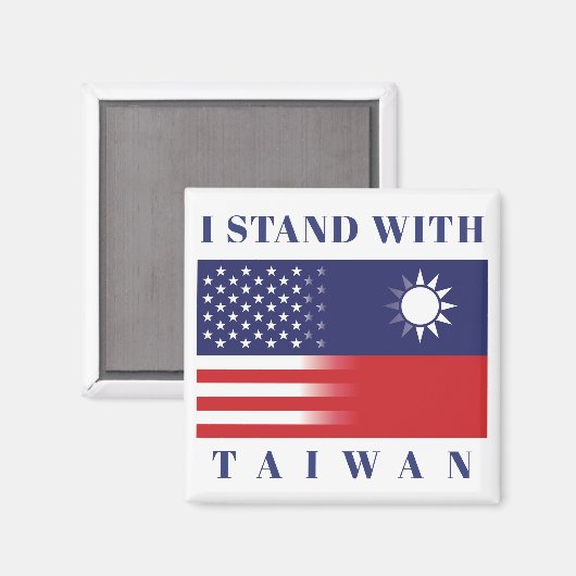 Aimant Je Suis Avec Taiwan (Recto/Verso)