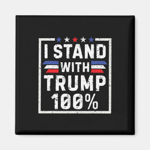 Aimant Je suis avec Trump à 100% 