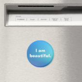 Aimant Je suis belle Affirmation Inspiration Aquarelle (In Situ (Lave-vaisselle))