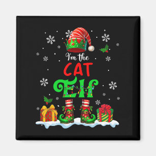 Aimant Je suis Cat Elf Noël Elf Costume Chat Propriétaire