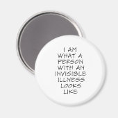 Aimant Je suis ce qu'est une personne souffrant d'une mal (Recto/Verso)