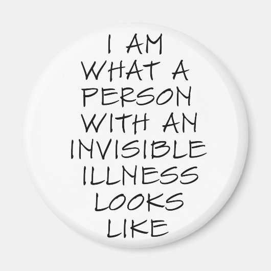 Aimant Je suis ce qu'est une personne souffrant d'une mal (Devant)