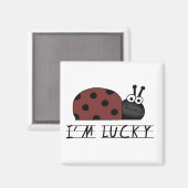 Aimant Je suis Chance Tshirts et Cadeaux (Recto/Verso)