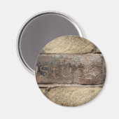 Aimant "Je suis coincé" une autre brique dans le mur (Recto/Verso)