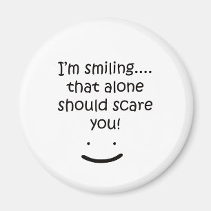 Aimant Je suis conception drôle de sourire