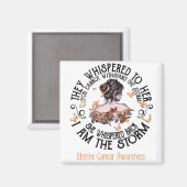 Aimant Je Suis Conscience De La Tempête Du Cancer Utérin (Recto/Verso)