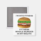 Aimant Je suis dans Fitness Burger (Recto/Verso)