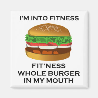 Aimant Je suis dans Fitness Burger