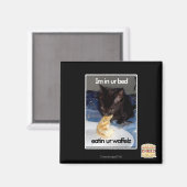 Aimant Je suis dans votre lit (Recto/Verso)