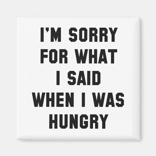 Aimant Je suis désolé pour What I Said (Devant)