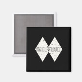 Aimant Je suis difficile drôle double Skii diamants noirs (Recto/Verso)