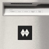 Aimant Je suis difficile drôle double Skii diamants noirs (In Situ (Lave-vaisselle))