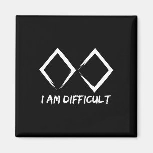 Aimant Je suis difficile je skie plaisir diamants noirs m