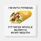 Aimant Je suis en forme Burrito (Devant)