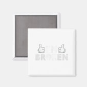 Aimant Je suis en panne Prévention du suicide Santé menta (Recto/Verso)