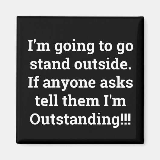 Aimant Je suis exceptionnel (Devant)